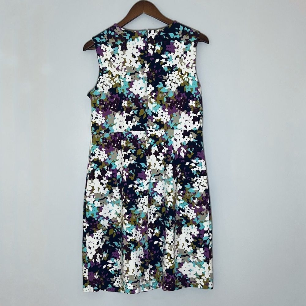 Lands End Floral Sheath Sleeveless Dress - Picture 3 of 5